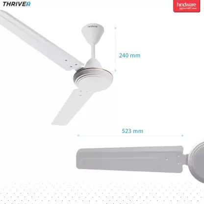 Hindware Thriver 1200 mm 3 Blade Ceiling Fan (White, Pack of 1) Hindware Thriver 1200 mm 3 Blade Ceiling Fan (White, Pack of 1)